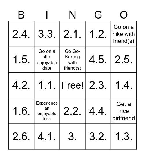 2025 Bingo Card