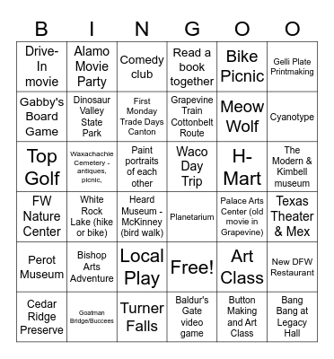 2025 Bingo Card