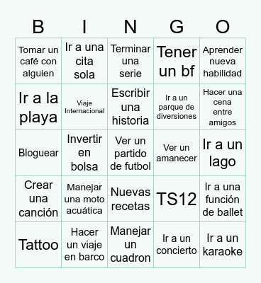 2025 GOALS Bingo Card