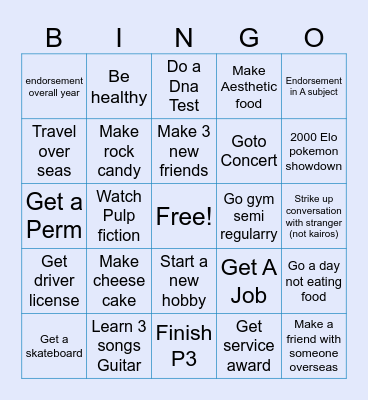 New Years Bingo Card Bingo Card