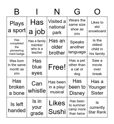 ILST Get To Know You Bingo Card