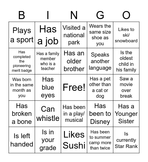 ILST Get To Know You Bingo Card