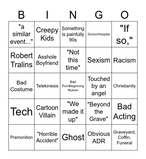The Robbs Fact or Fiction Bingo Card