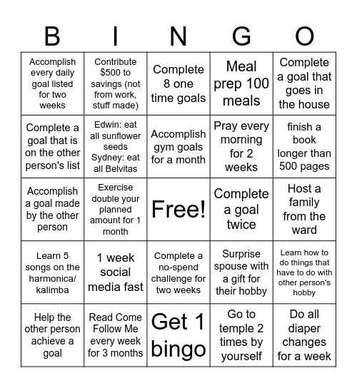 McCrory 2025 Bingo Card Bingo Card