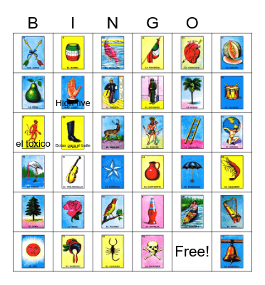 Loteria Bingo Card