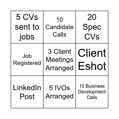 Technicool and T&L Bingo Card