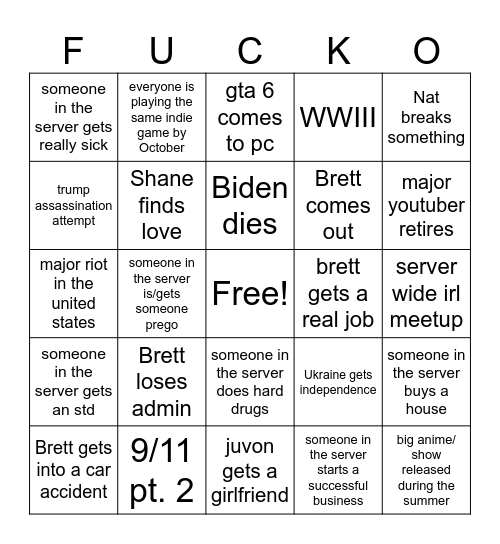 2025 BINGO Card