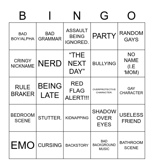 GACHA BINGO🎀 Bingo Card