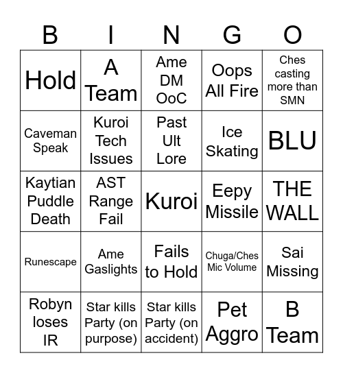 Lesbian Ultimate Bingo Card