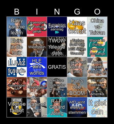 Bingo 2025 Bingo Card