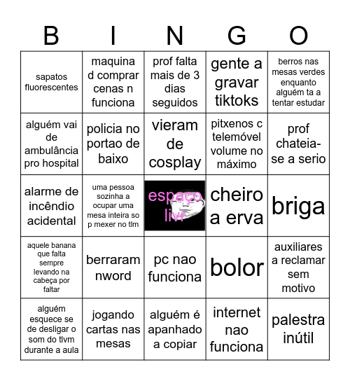 esaq Bingo Card