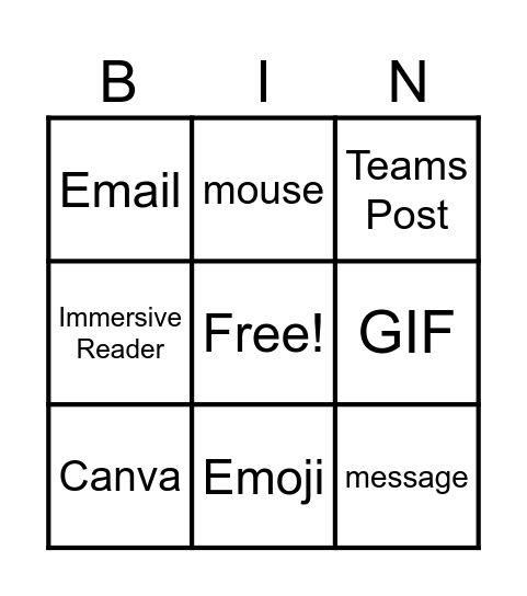 Digital Skills Recap Bingo Card
