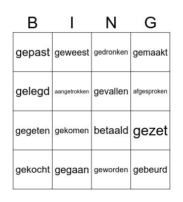 Voltooide tijd Tea Teaches Bingo Card