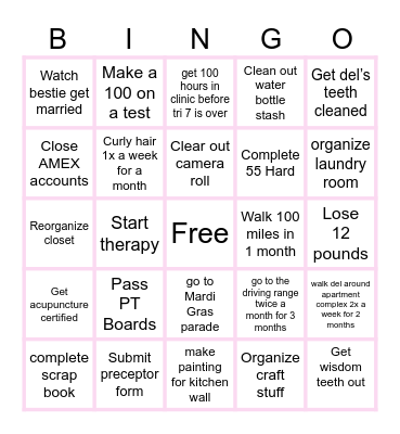 2025 BINGO Card