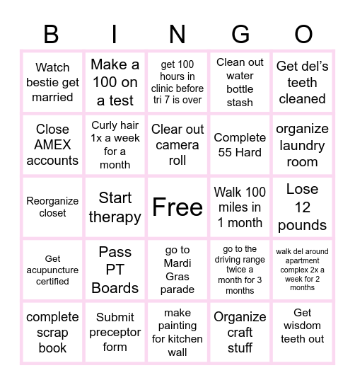 2025 BINGO Card