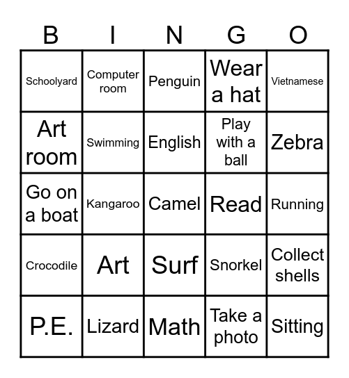 Review 2 Bingo Card
