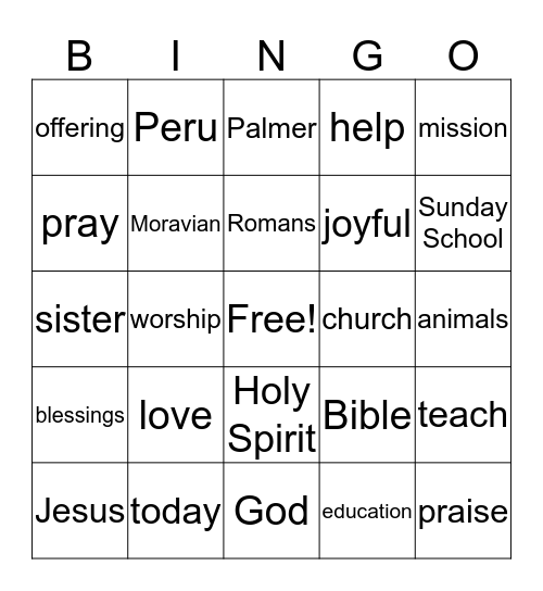 GOOD NEWS Bingo Card