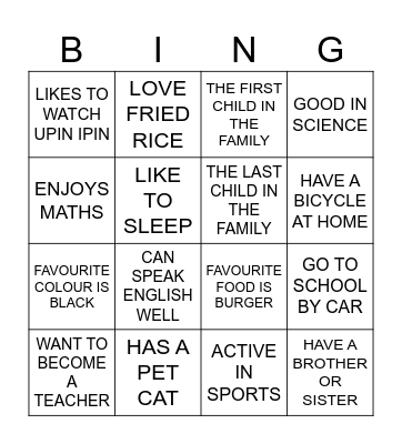 DO YOU KNOW YOUR FRIEND? Bingo Card