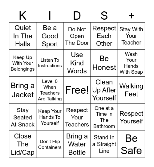 You Rule! Bingo Card