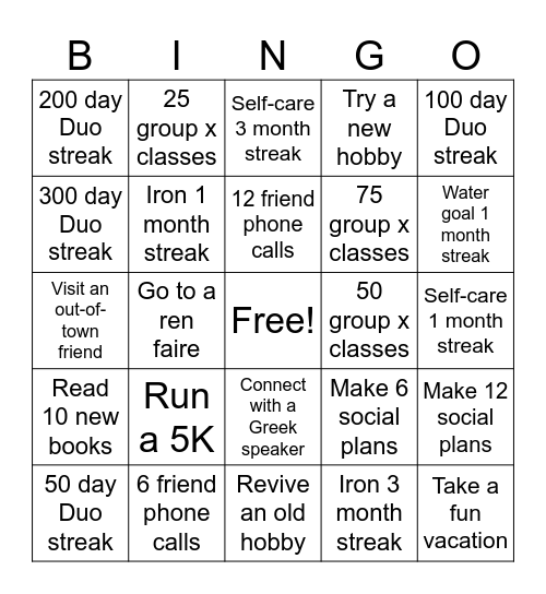 NY RES Bingo Card