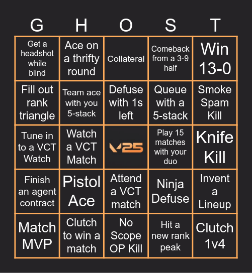 2025 BINGO Card