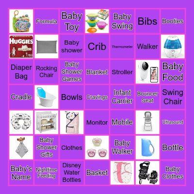 Journee Sip & See Bingo Card