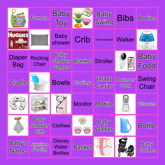 Journee Sip & See Bingo Card