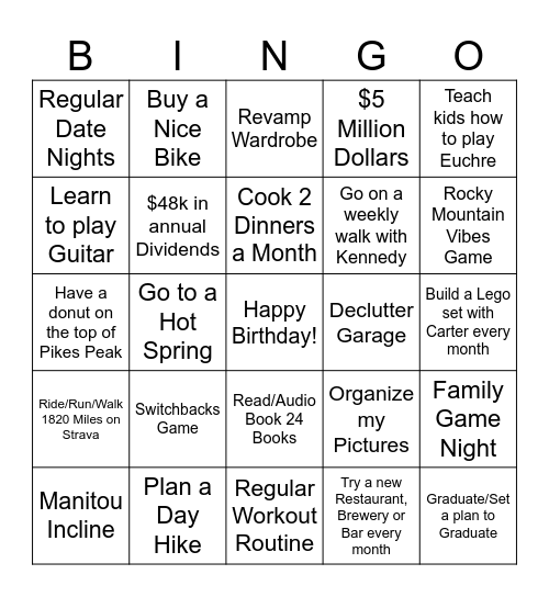 2025 BINGO Card