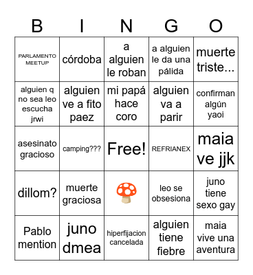2025 Bingo Card
