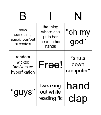 claudia’s school day Bingo Card