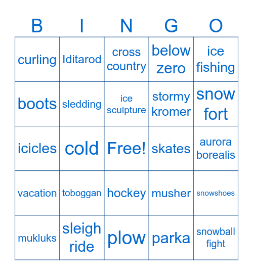 A Quality Holiday Party Bingo - Words Bingo Card