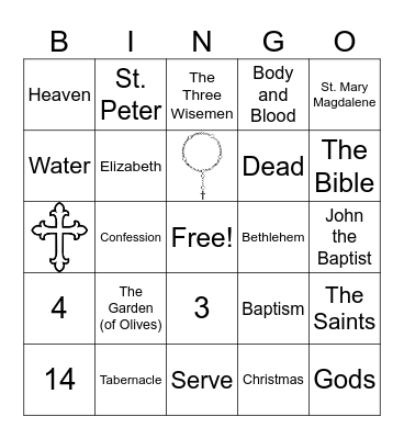 January Third Grade Bingo Card