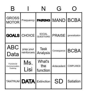 Rivermont Sterling ABA Bingo Card