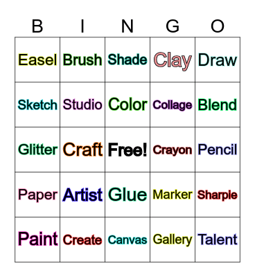 Eshin's Art Party Bingo! Bingo Card