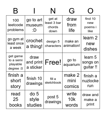 2025 Bingo Board Bingo Card