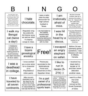 Mexico City CLDC Bingo Card