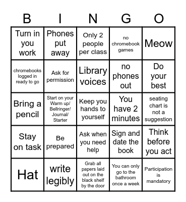 WE BACK!!! Bingo Card
