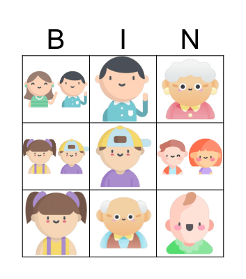 Family Bingo Card