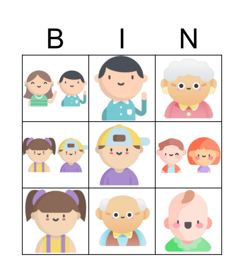 Family Bingo Card
