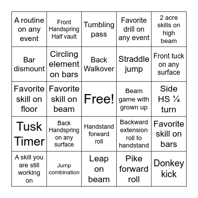 iTeam Black Bingo Card
