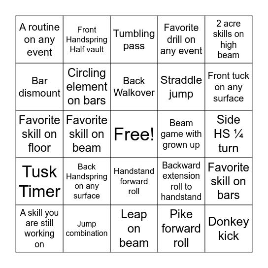 iTeam Black Bingo Card