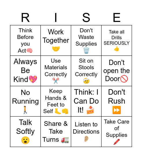 How to Win at Art Class Bingo Card