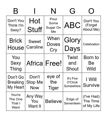 Singo #4 Bingo Card