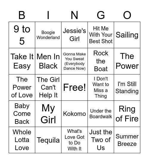 Singo #2 Bingo Card