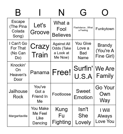 Singo #3 Bingo Card