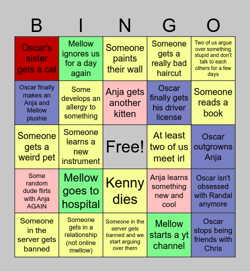 Bingo 2025 Bingo Card