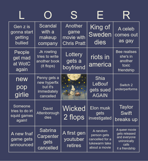 2025 BINGOOOO Bingo Card