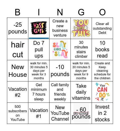 2025 Getting IT!! Bingo Card