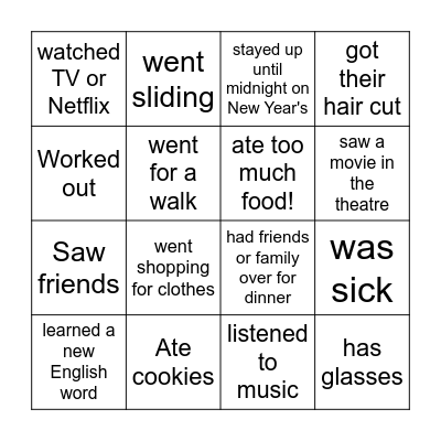 Bingo Card