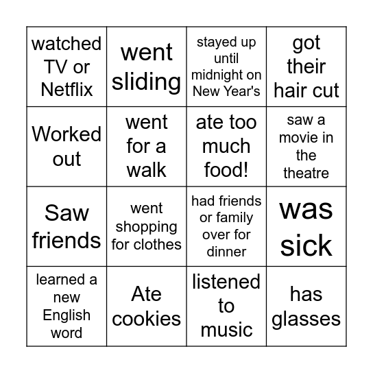 Bingo Card